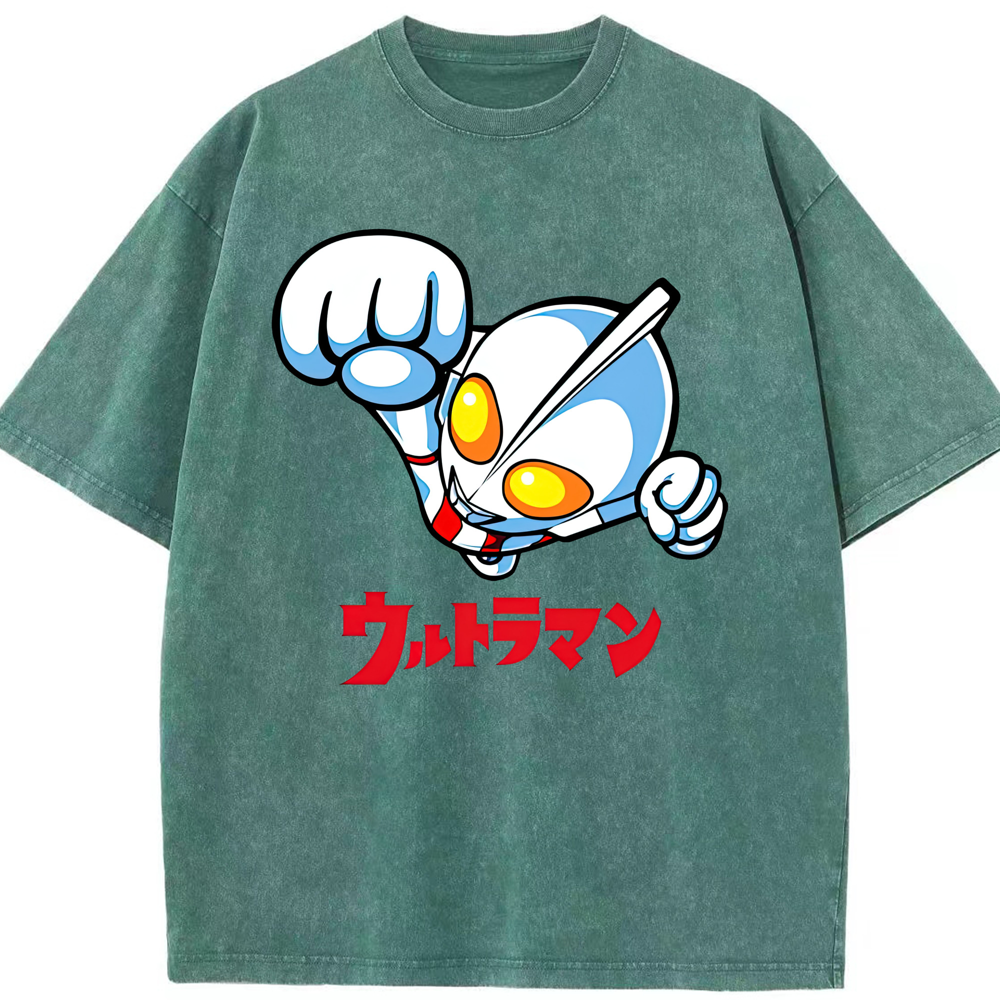 （画像用） ウルトラマン Ultraman 綿100% ヴィンテージ風 半袖Tシャツ（フロントプリント）